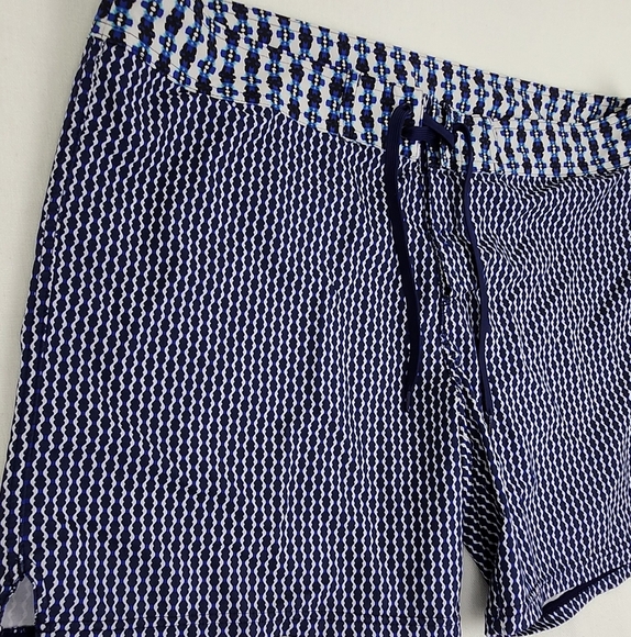 Prana Makenna Drawstring Stretch Indigo Board Shorts. - Picture 4 of 13
